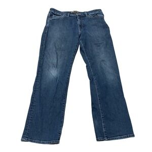 34 Heritage Straight Leg Dark Wash Denim Jeans Men's 35x21